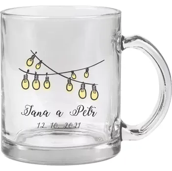 Hrnek 330 ml - skleněný Světýlka se jmény
