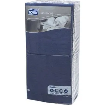 Papírový kapesník TORK – Zásobníky, ručníky a mýdla 477215 Ubrousky Advanced, modré, 2 vrstvé, 33x33 cm, TORK ,balení 250 ks 94313