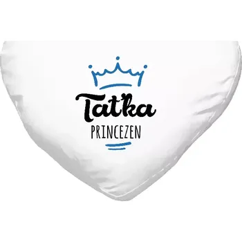 Polštář Polštář srdce 40x35 cm Taťka princezen