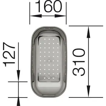 Miska transp.šedá NOVA,JOTA,MULTI,TIPO 310x160x127