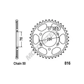 Řetězová sada pro motocykl Kalená rozeta SUZUKI GSX 1100 F rok 88-96