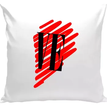 Polštář Polštář bílý 40x40 cm Srdce LOVE - VE