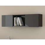 Závěsná skříňka DELIA, černá/černý lesk, 5 let záruka + vyzvednutí ZDARMA