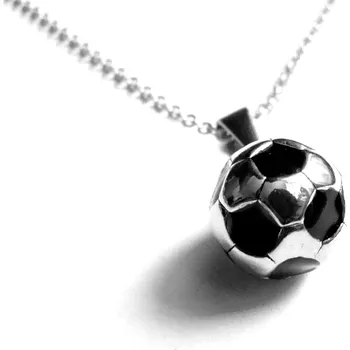 Náhrdelník Steel Jewelry Náhrdelník fotbalový míč z chirurgické oceli NH160111 dárkové balení zdarma