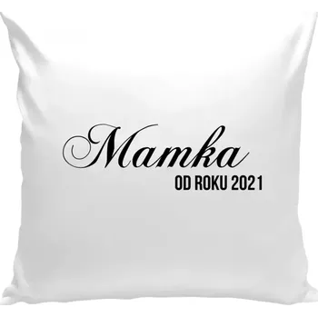 Polštář Polštář bílý 40x40 cm Mamka od roku