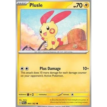 Karetní hra Pokémon PAR 060/182 Plusle - Paradox Rift Stav: Near Mint, Verze: REVERSE HOLO