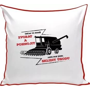Polštář Polštář barevný 32x32 cm Občas to musíš zvorat a pohnojit