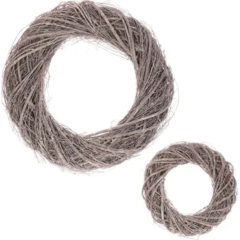 umělá květina Autronic Věnec z proutí (jilmu), barva opraná bílá, cena za sadu 2ks OC3913