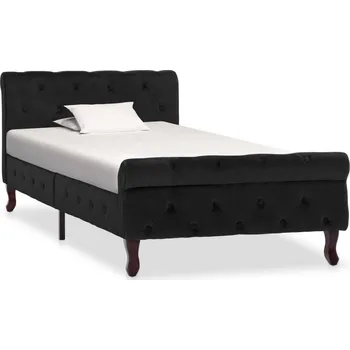 Postel Jednolůžková dřevěná postel VidaXL 90x200 cm černá