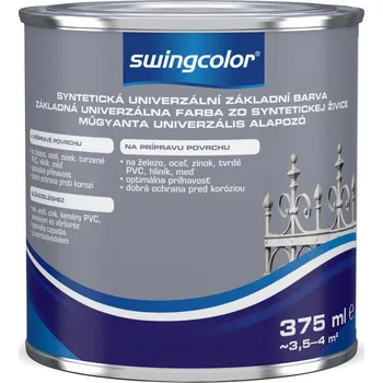 Lak na dřevo Swingcolor Základní barva univerzální syntetická, šedá, 375 ml&nbsp;6102 T0375 7106