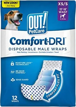 kalhotky pro psa Out! Pet Care Comfort jednorázové pleny pro psí samce 12 ks XS/S
