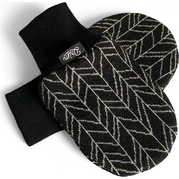 Rukavice MERINO Baby rukavičky/pěstičky - Black Line Knit, Drim-Merino