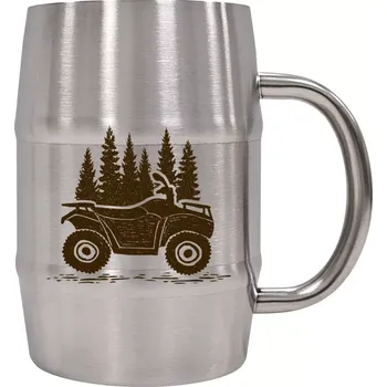 Sklenice Nerezový chladicí půllitr Čtyřkolka