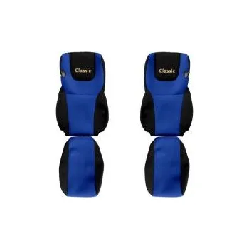 autokoberec Sada potahů sedaček (sedadel) pro DAF XF 105, XF 106 (od roku 2012) modrá 20329