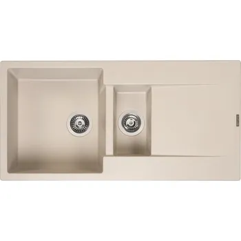Granitový dřez Granitový dřez Reginox Amsterdam 1000.10 oboustranný Caffe silvery