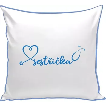 Polštář Polštář barevný 32x32 cm Sestřička - stetoskop