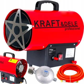 Průmyslové topidlo KraftDele plynové topení topidlo plynový ohřívač 15kW + reduktor KD11703
