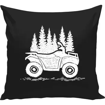 Polštář Polštář černý 40x40 cm Čtyřkolka