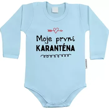 Kojenecký body Dětské body s dlouhým rukávem Moje první karanténa