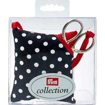PRYM Jehelníček s puntíky + nůžtičky