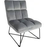 Idea nábytek Křeslo ACAPULCO šedý samet