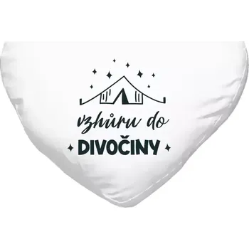 Polštář Polštář srdce 40x35 cm Vzhůru do divočiny