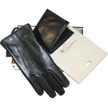 Peněženka Duuree.cz Dárkový set Pánské Rukavice a Peněženka Barva: Černá, Velikost: 9 + peněženka