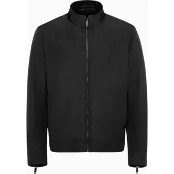 Pánská casual bunda PORSCHE DESIGN Athleisure reverse leather jacket Bunda kožená oboustranná černá (Vysoce kvalitní, vodoodpudivá, oboustranná kožená bunda od Porsche Design)