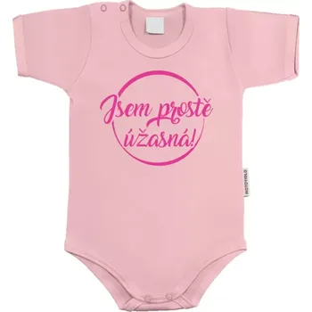 Kojenecký body Dětské body s krátkým rukávem Jsem prostě úžasná