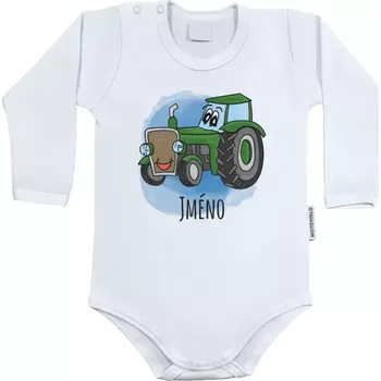 Kojenecký body Dětské body s dlouhým rukávem Traktor