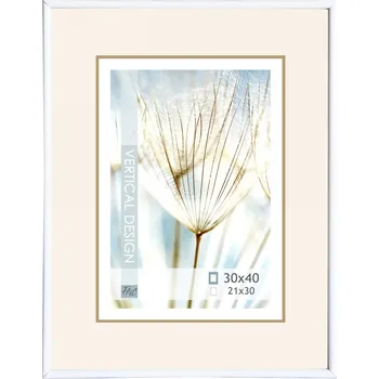 Fotoalbum Fotorámeček s plexisklem, 30 × 40 cm, plastový, bílý PLASTOVY RAM S PLEXI SKLEM 30X40