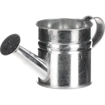 Stojan na květiny Autronic Obal na květiny - konev, zinkový, stříbrná barva KK068