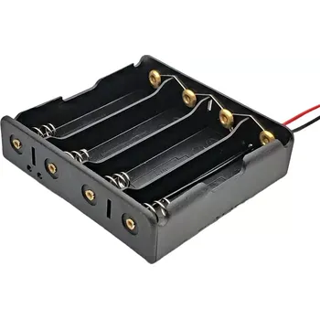Držák baterie Bateriový box pro 4 kusy 18650 baterií, paralelní, 3.7V