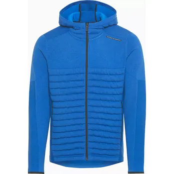 Pánská softshellová bunda PORSCHE DESIGN Polar Jacket Lehká podzimní jarní bunda s merino vláknem ultra modrá (Lehká teplá bunda Porsche Design s merino vlnou. Dynamický designový mix pleteniny a polstrování)