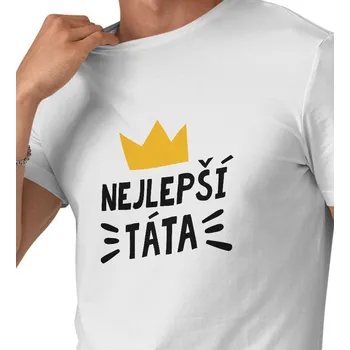 Pánské triko bílé - Nejlepší táta 4XL