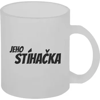 Hrnek 330 ml - skleněný matný Jeho stíhačka