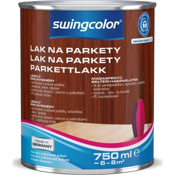barva a nátěr na dřevo Swingcolor Lak na parkety, bezbarvý, lesklý, 750 ml 6180 T0750 0