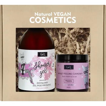 Sprchový gel LaQ Kitten sada: sprchový gel, 500 ml + tělový peeling, 200 ml