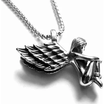 Náhrdelník Steel Jewelry Náhrdelník anděl z chirurgické oceli NH151027 dárkové balení zdarma