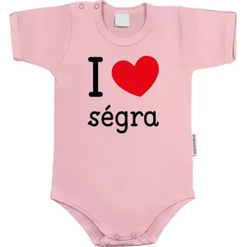 Kojenecký body Dětské body s krátkým rukávem I love ségra