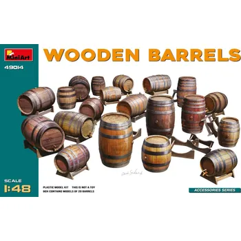 Plastikový model 1:48 Wooden Barrels