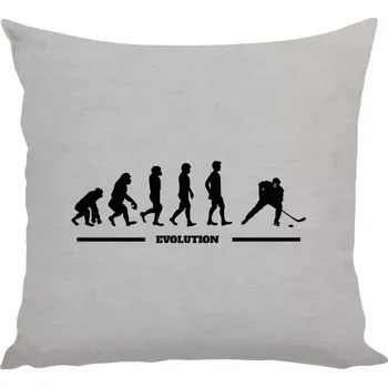 Polštář Polštář lněný 40x40 cm Hockey evolution