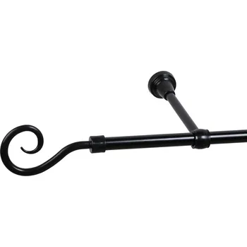 Květináč Garnýžový set Roma, délka: 1,6 m, ø 16 mm, černý