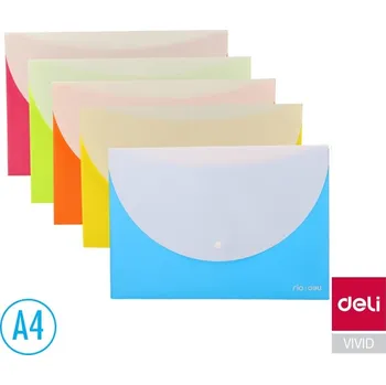 Obálka Obal spisový Deli Double A4 s klopou a drukem