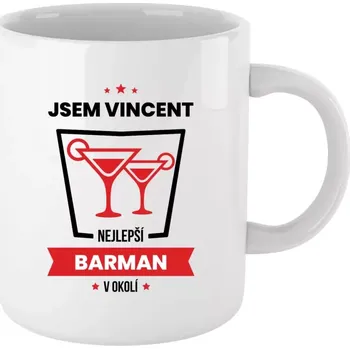 Hrnek 330 ml - bílý Nejlepší v okolí - barman