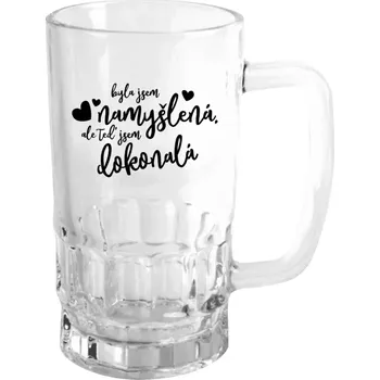 Sklenice Půllitr skleněný Byla jsem namyšlená