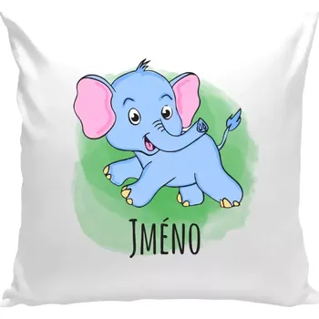 Polštář Polštář bílý 40x40 cm Sloník