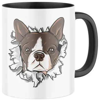 Keramický hrnek s potiskem Francouzský buldoček