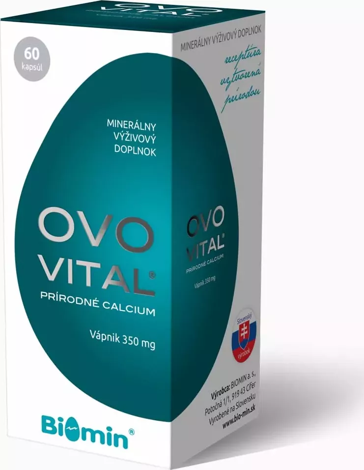 Ovovital - Přírodní calcium 60 kapslí - Biomin