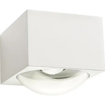 Venkovní osvětlení Redo 90273 Ari, bílé venkovní nástěnné svítidlo COB LED 7W 3000K, se svícením dolů